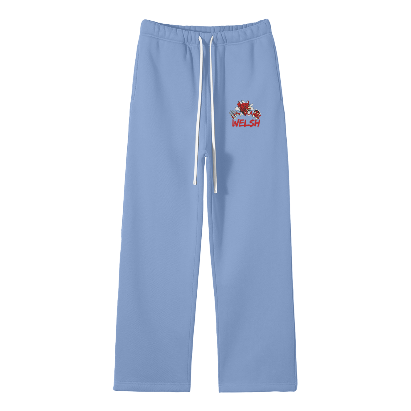 Welsh Streetwear Fleece Straight Leg Pants