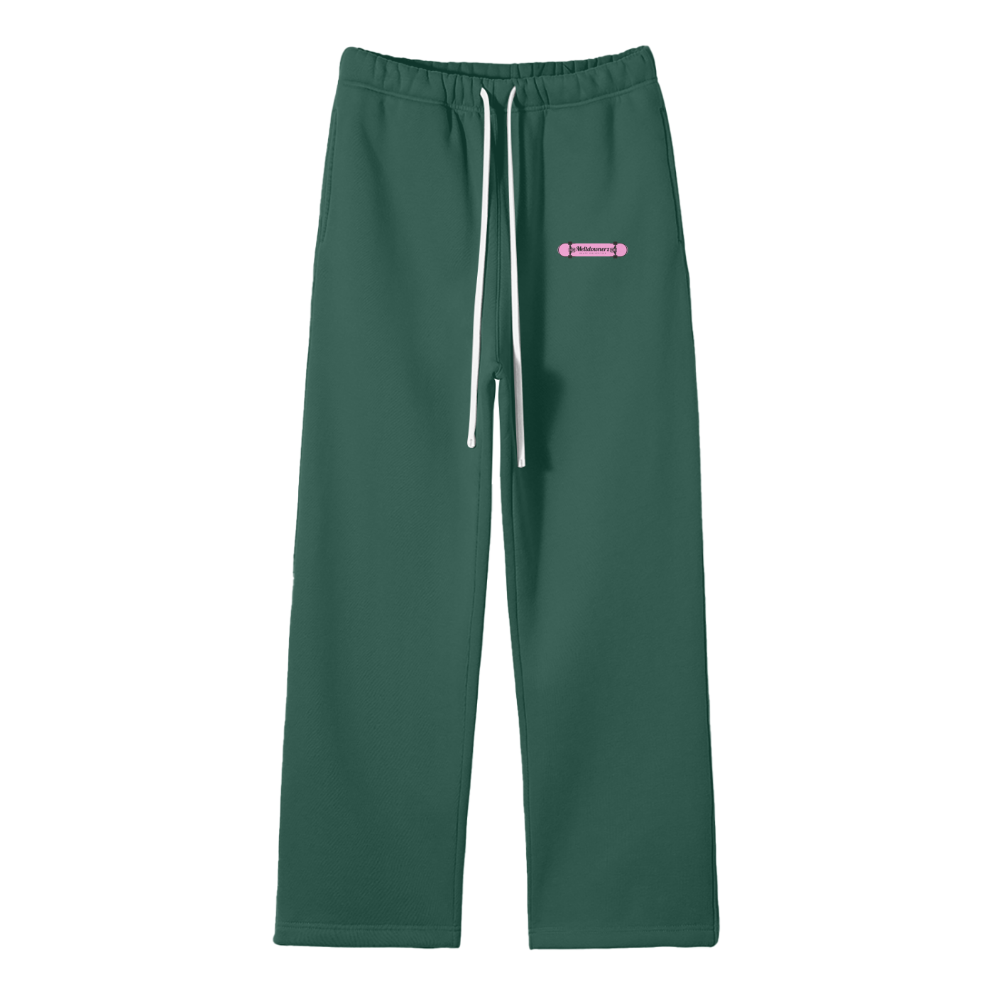 Meltdownerz Skate Club Streetwear Fleece Straight Leg Pants