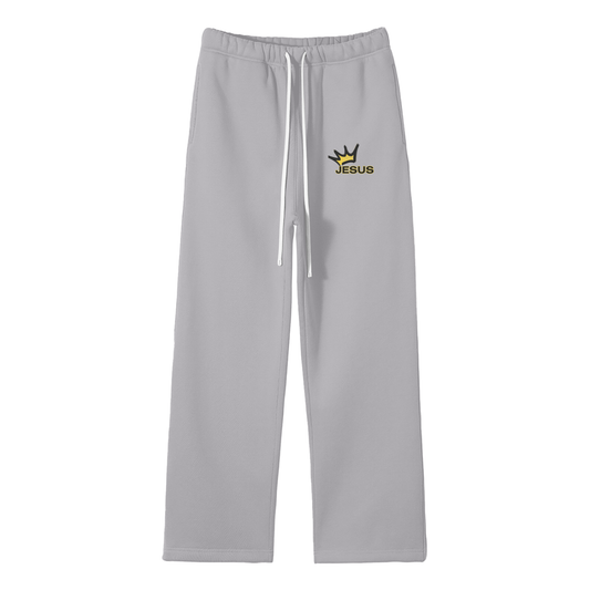 Jesus Is King Streetwear Fleece Straight Leg Pants