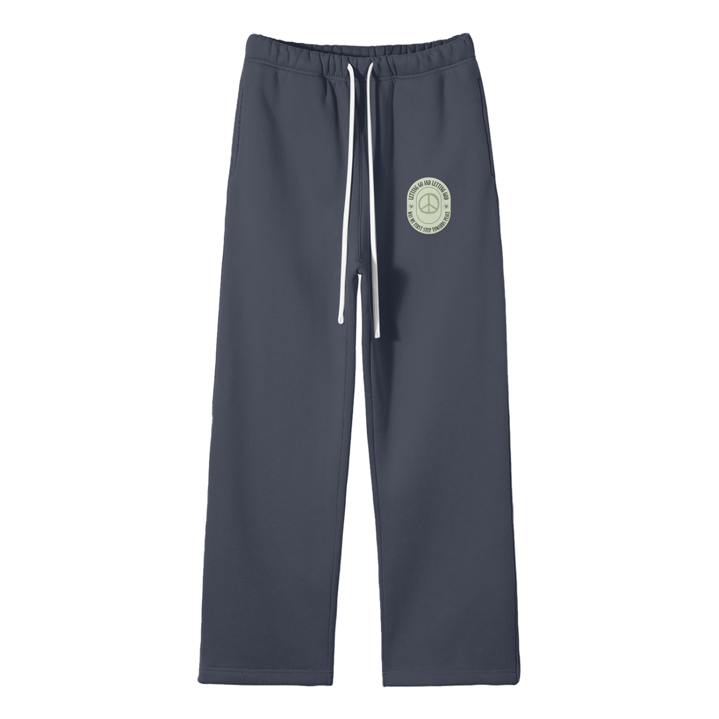Letting Go & Letting God Streetwear Fleece Straight Leg Pants
