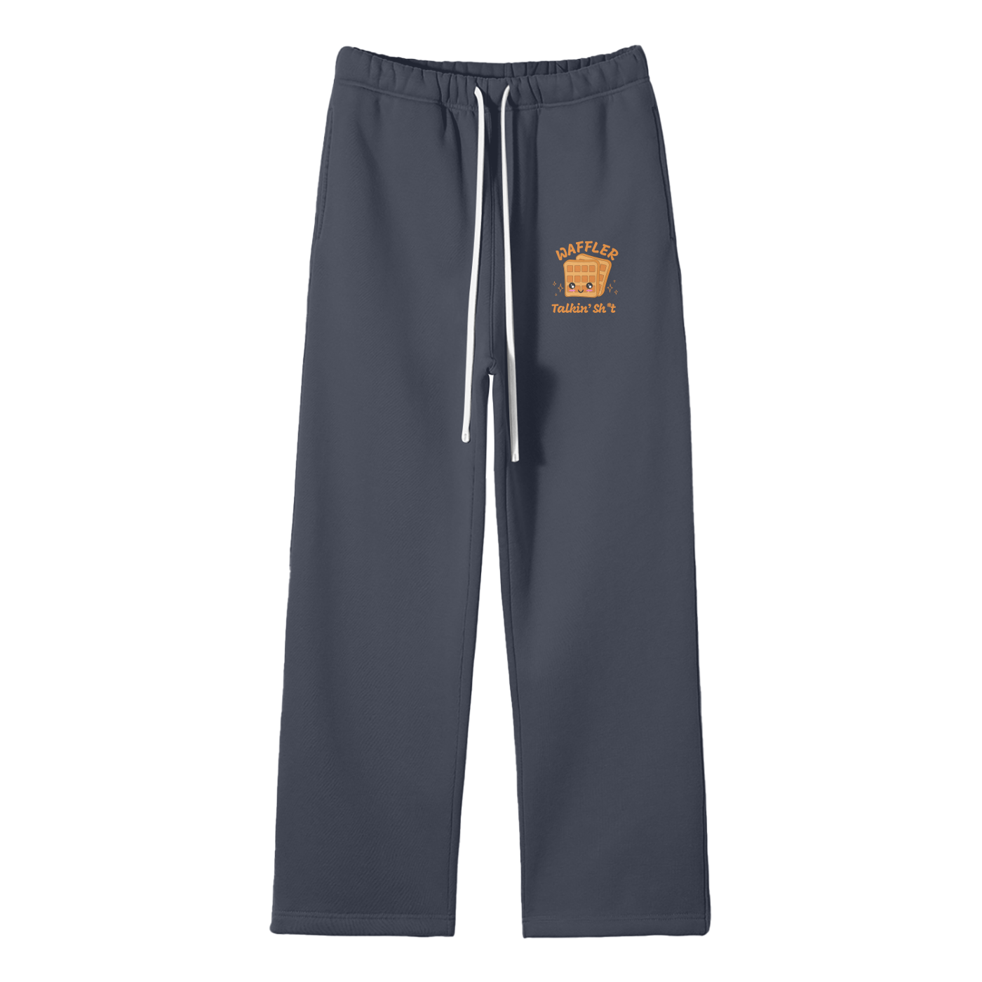 Waffler Streetwear Fleece Straight Leg Pants