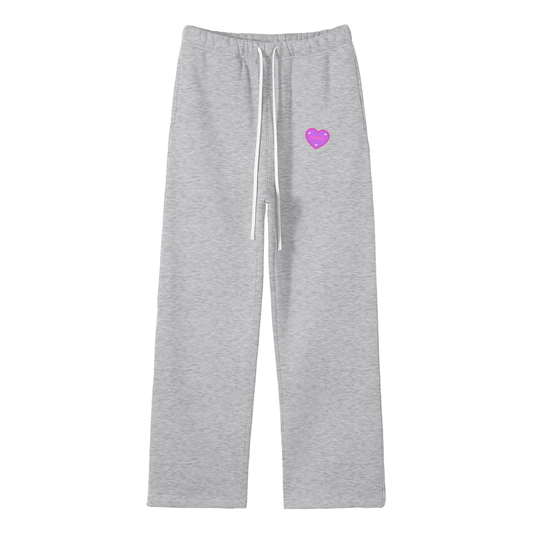 Yoongi Streetwear Fleece Straight Leg Pants