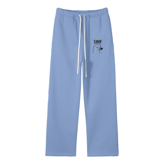Simp Streetwear Fleece Straight Leg Pants