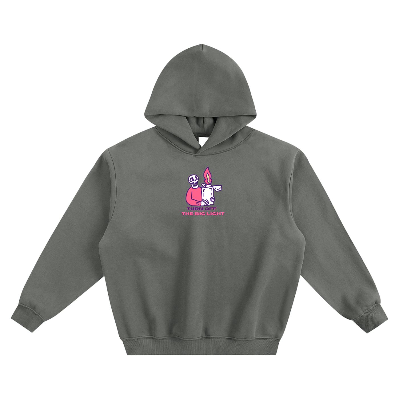 Turn Off The Big Light Fleeced Boxy Hoodie