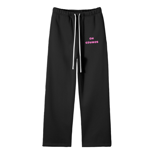 Oh Crumbs Streetwear Fleece Straight Leg Pants