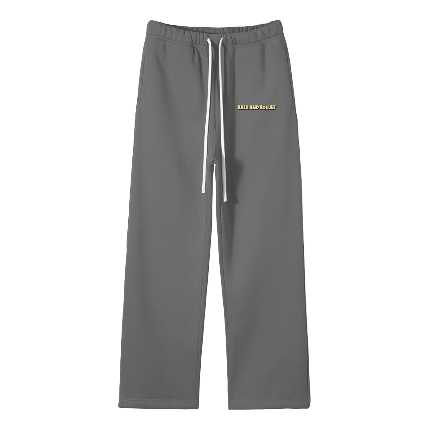 Bald & Boujee Streetwear Fleece Straight Leg Pants