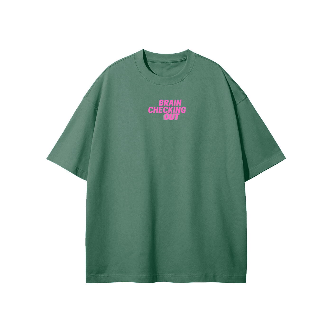 Brain Checking Out Streetwear Heavyweight Loose Fit T-Shirt