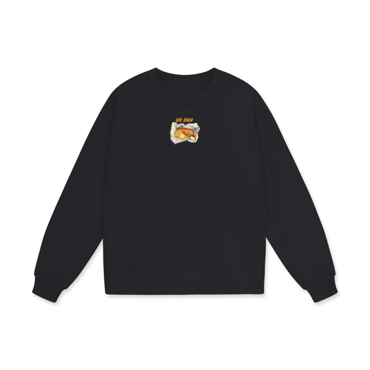 UK Hun (Chippy) Heavyweight Drop Shoulder Oversized Fleece Sweatshirt