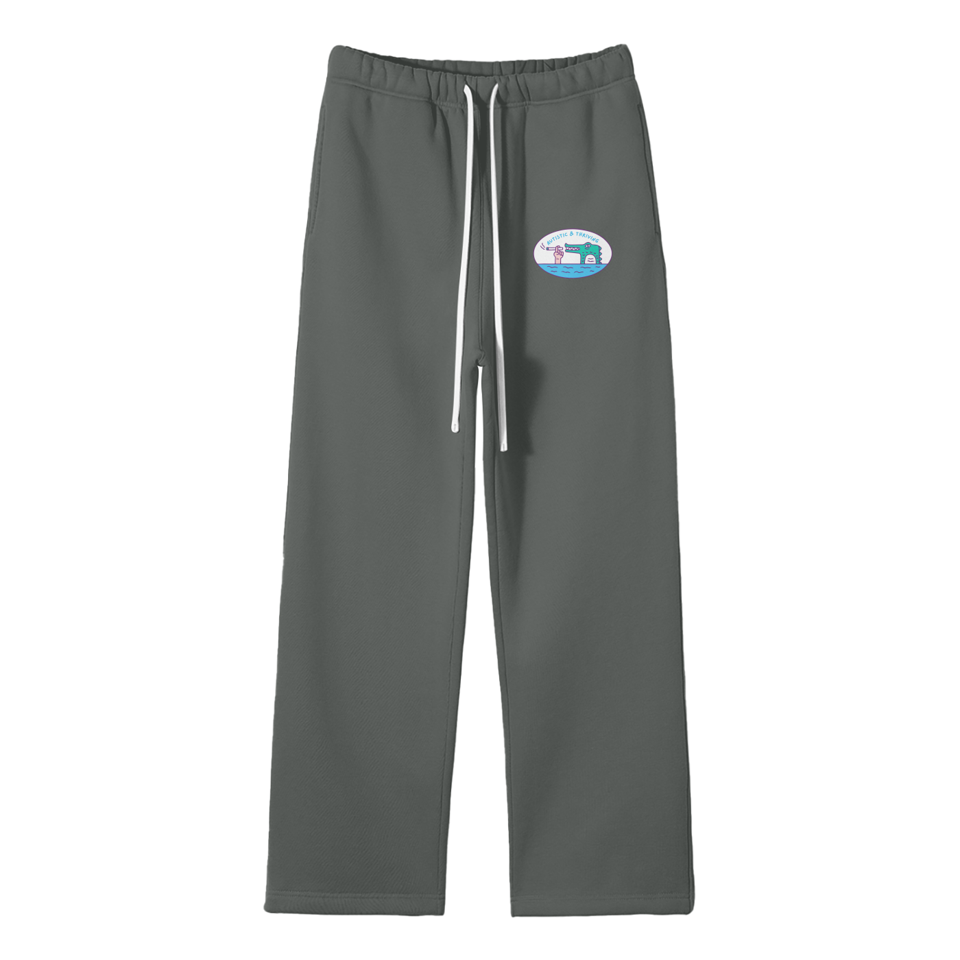 Autistic & Thriving Streetwear Fleece Straight Leg Pants