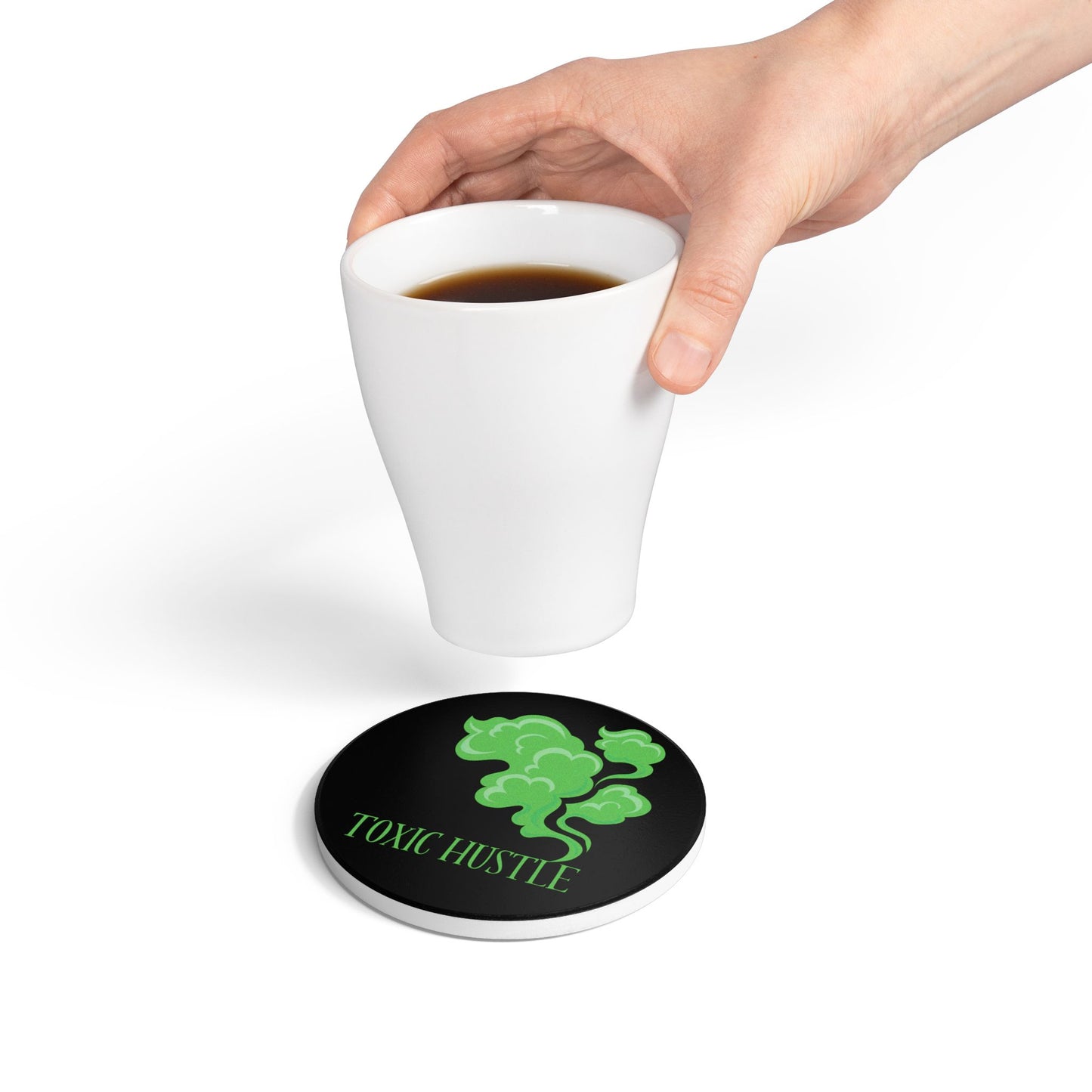 Toxic Hustle (2) Ceramic Coaster