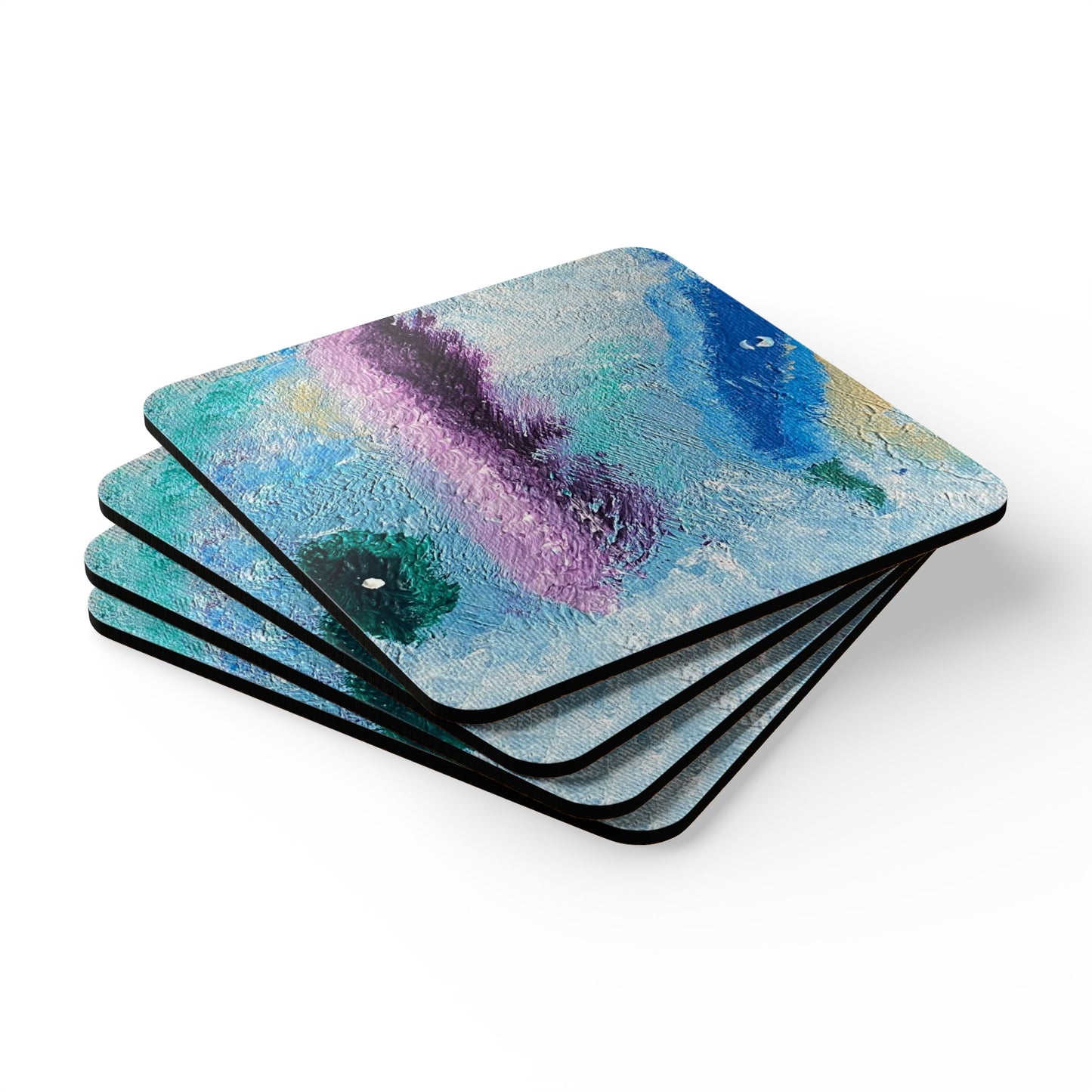 Petri Dish Wish An Accent Corkwood Coaster Set