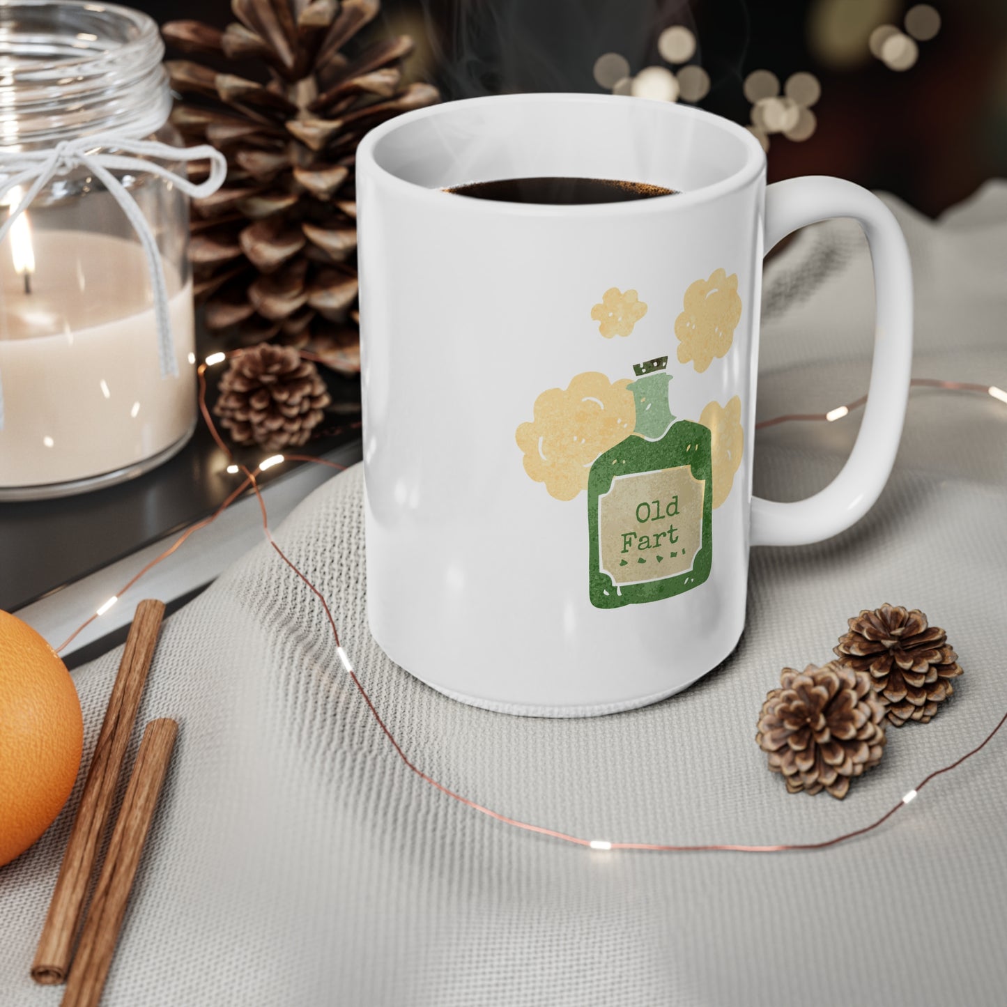 Old Fart (1) Ceramic Coffee Cup, 15oz