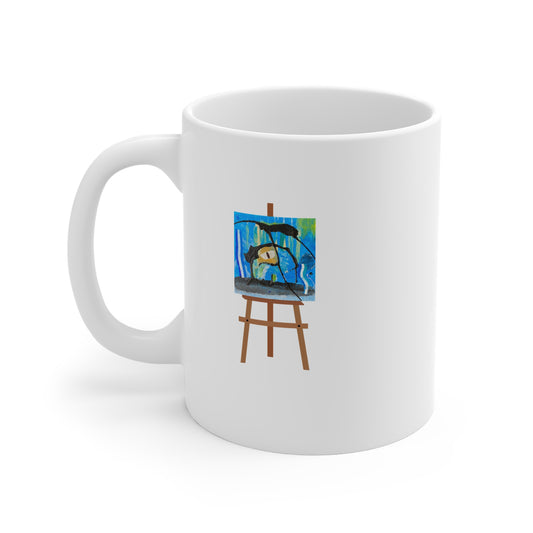 Ink Demo-Dome Gon (Easel)11oz White Mug