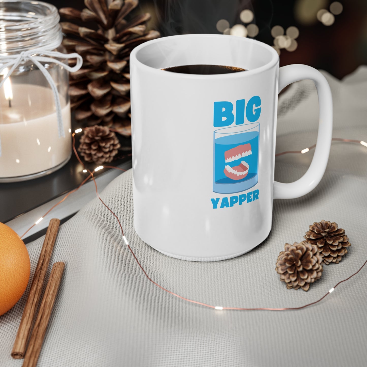 Big Yapper (1) Ceramic Coffee Cup, 15oz