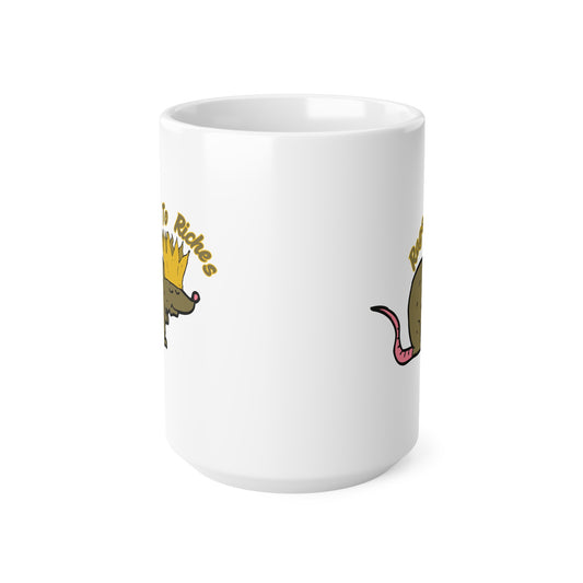 Rags To Riches Ceramic Coffee Cup, 15oz