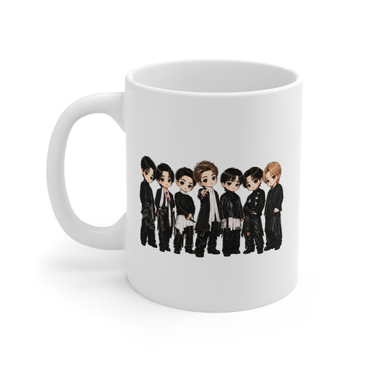 BTS Stage Outfit 11oz White Mug
