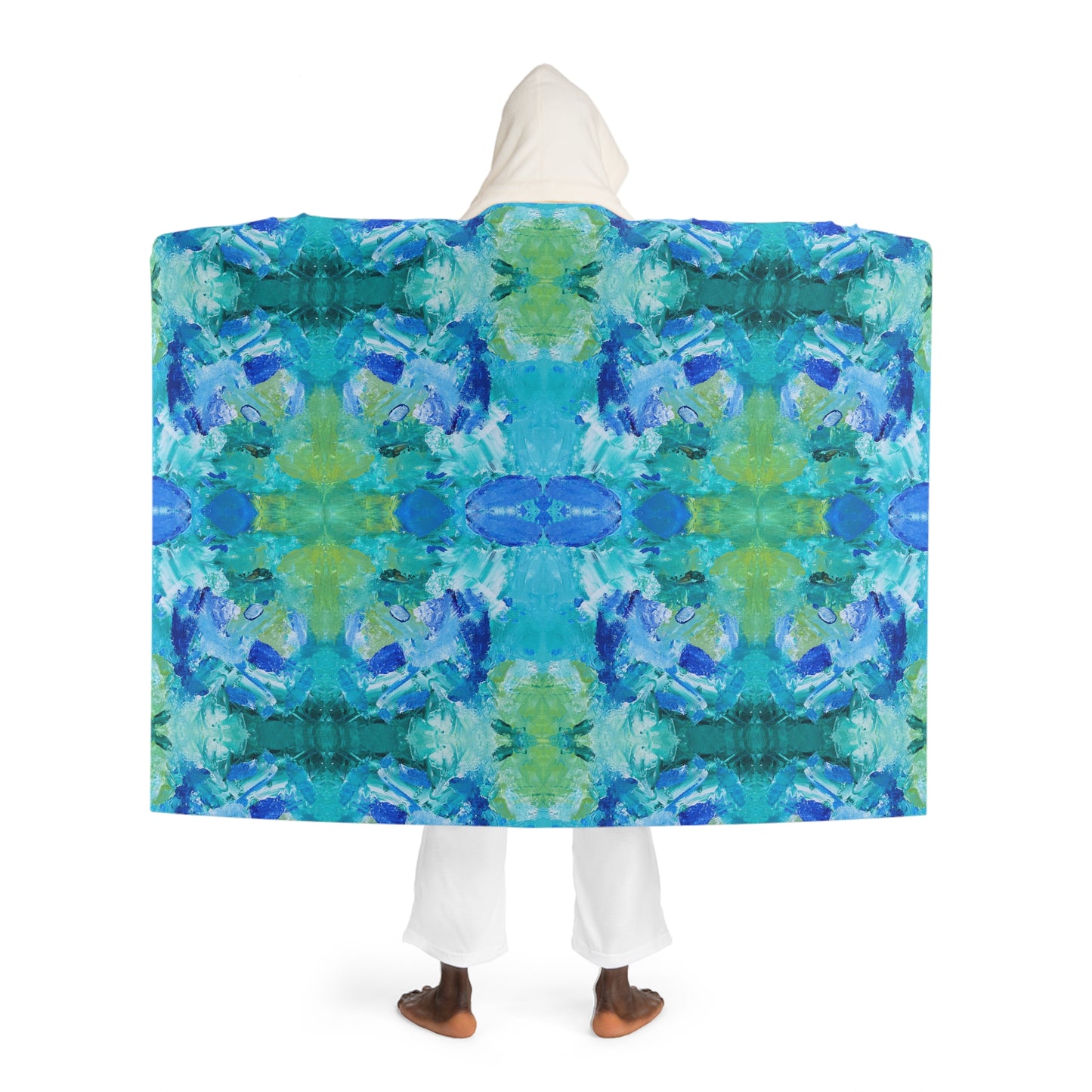 Sea Surchin Hooded Sherpa Fleece Blanket