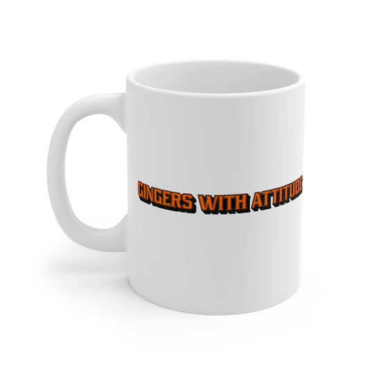Gingers With Attitude 11oz White Mug
