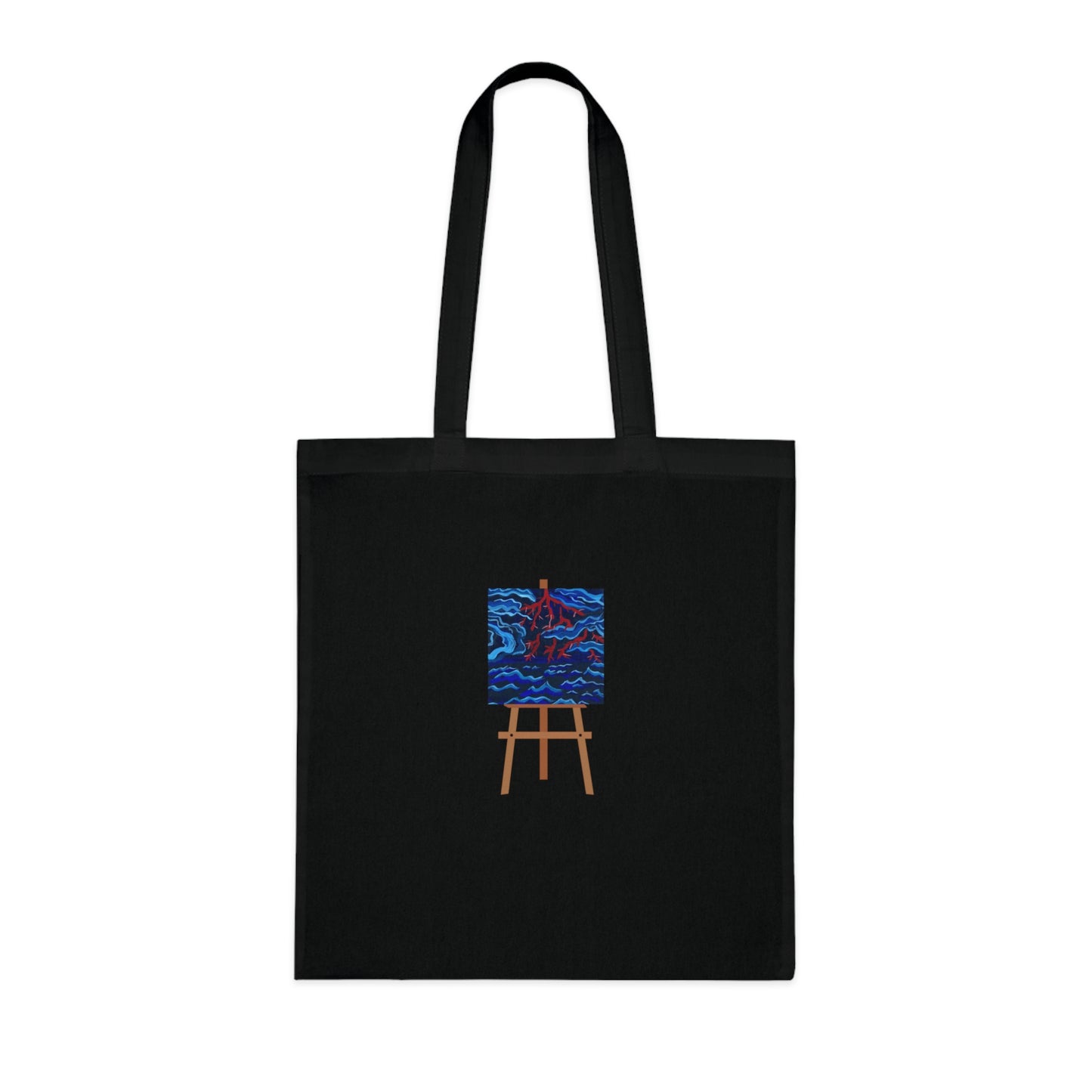 Red Scared (Easel) Cotton Tote