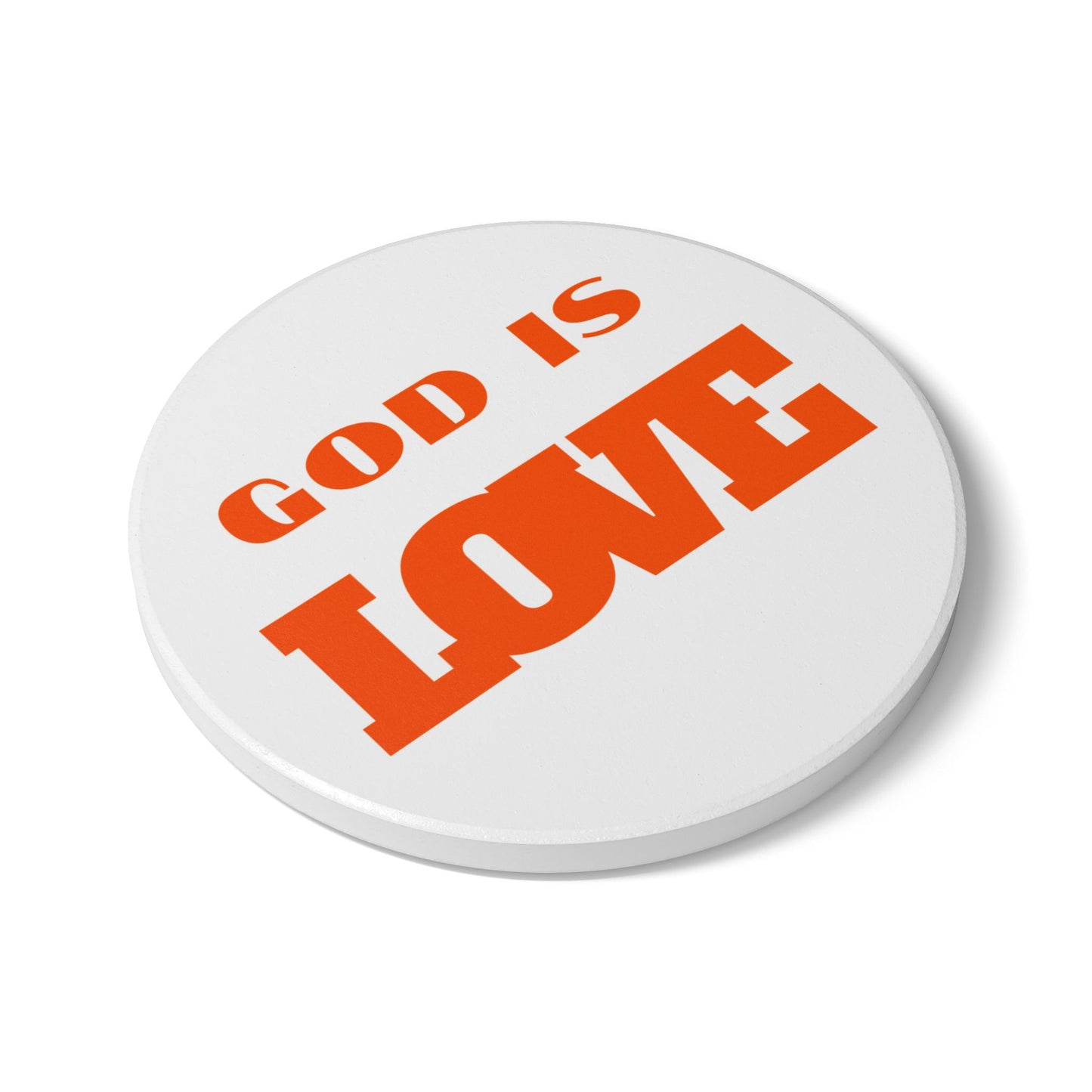 God Is Love (1) Ceramic Coaster