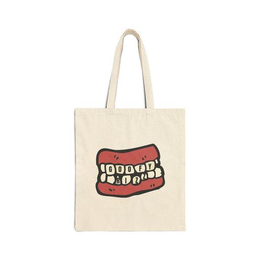 Goofy Rizz Cotton Canvas Tote Bag