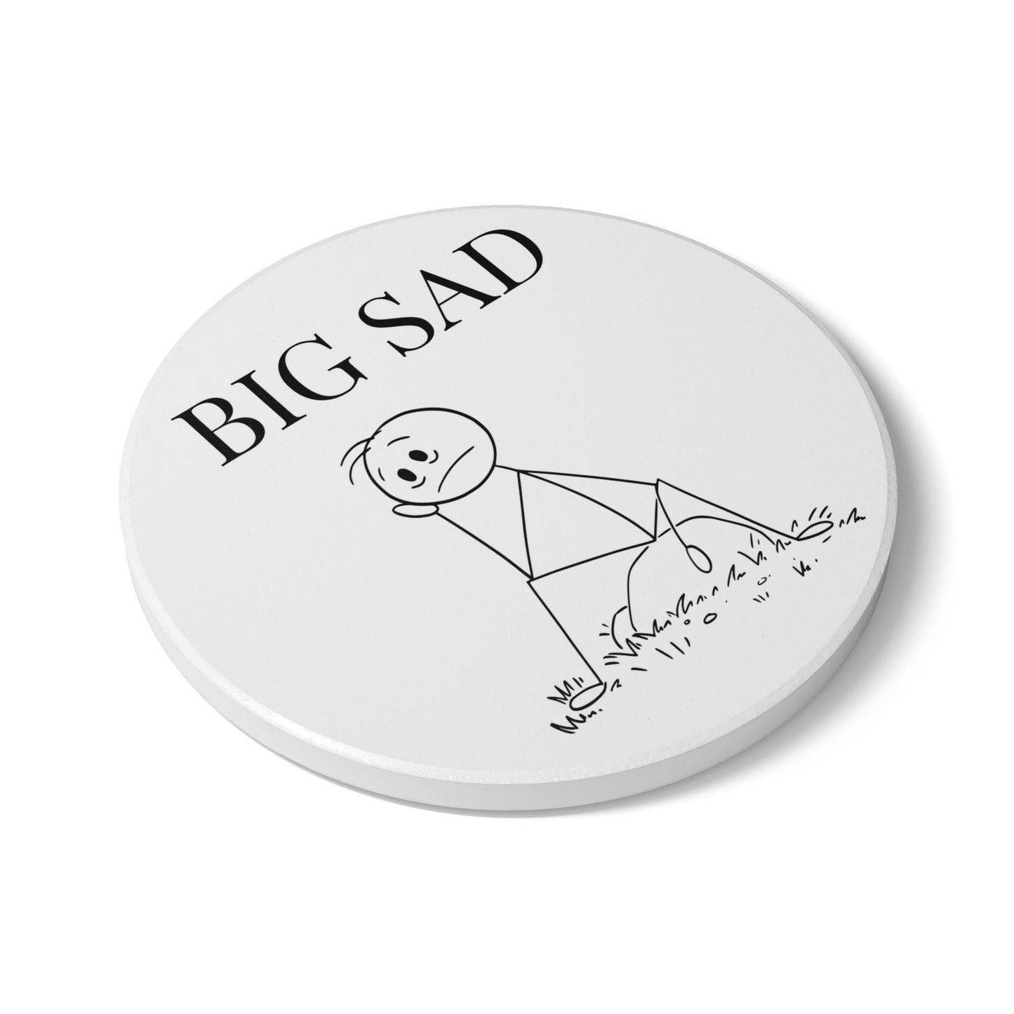 Big Sad Ceramic Coaster