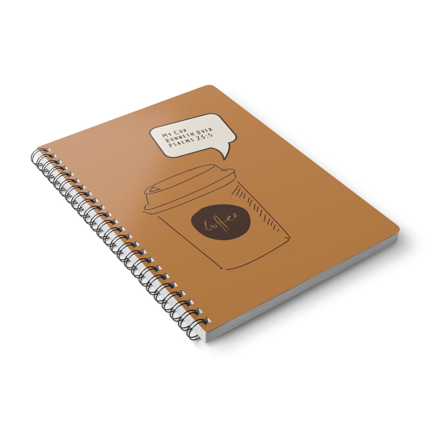 My Cup Runneth Over (1) Wirobound Softcover Notebook, A5