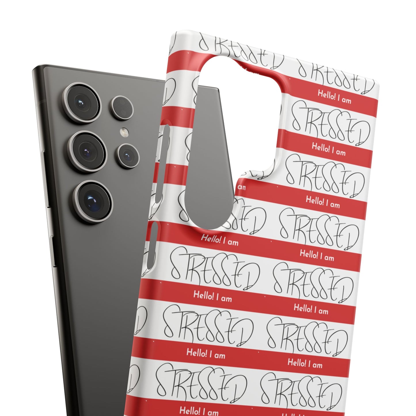 Hello I Am Stressed Snap Cases