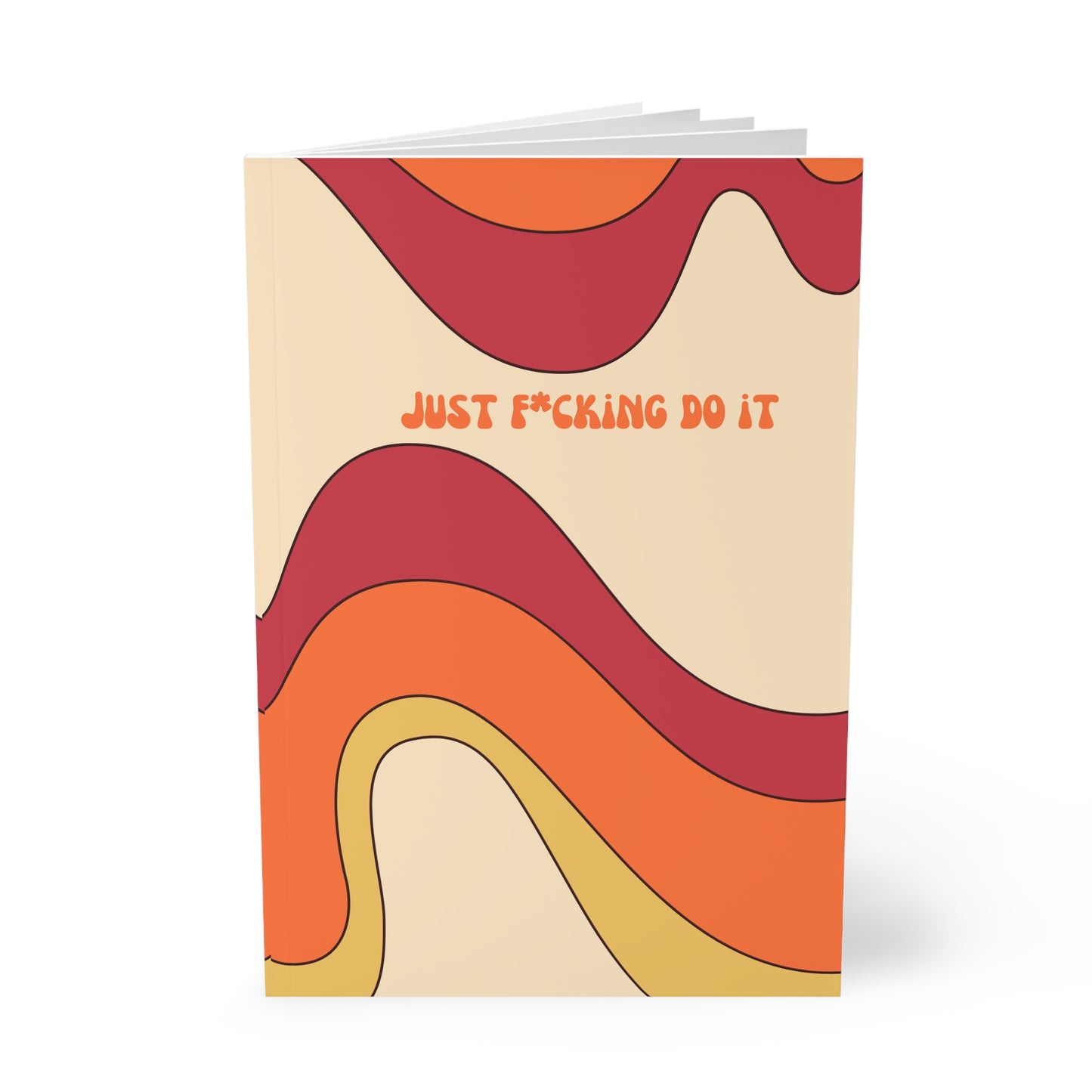 Just F*cking Do It (Retro) Diary, Softcover Notebook, A5