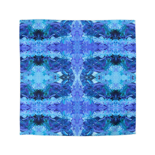 Waves Of Sapphire Microfiber Duvet Cover