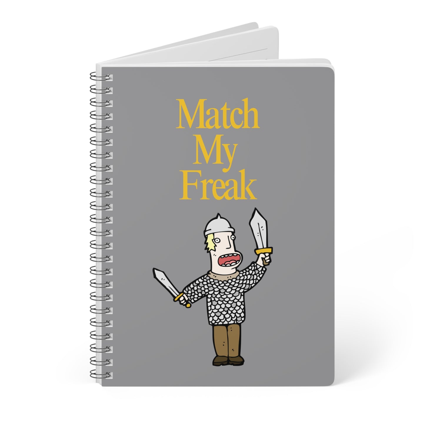Match My Freak (1) Wirobound Softcover Notebook, A5