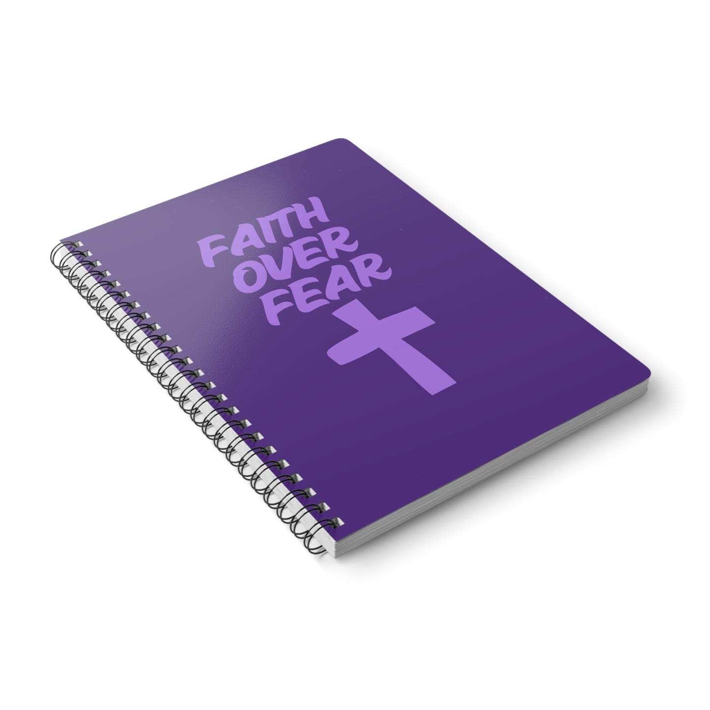 Faith Over Fear Wirobound Softcover Notebook, A5