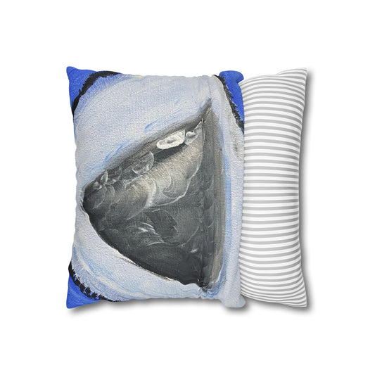I See 3D Square Poly Canvas Pillowcase
