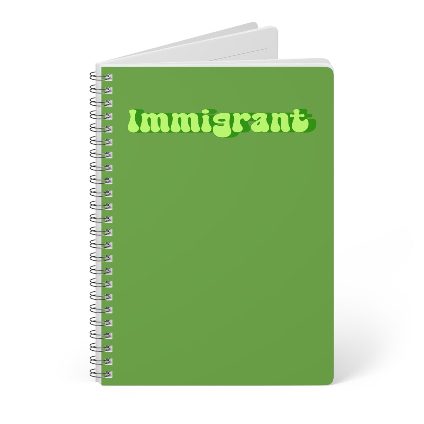 Immigrant (3) Wirobound Softcover Notebook, A5