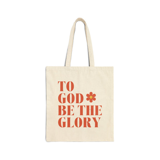 To God Be The Glory Cotton Canvas Tote Bag