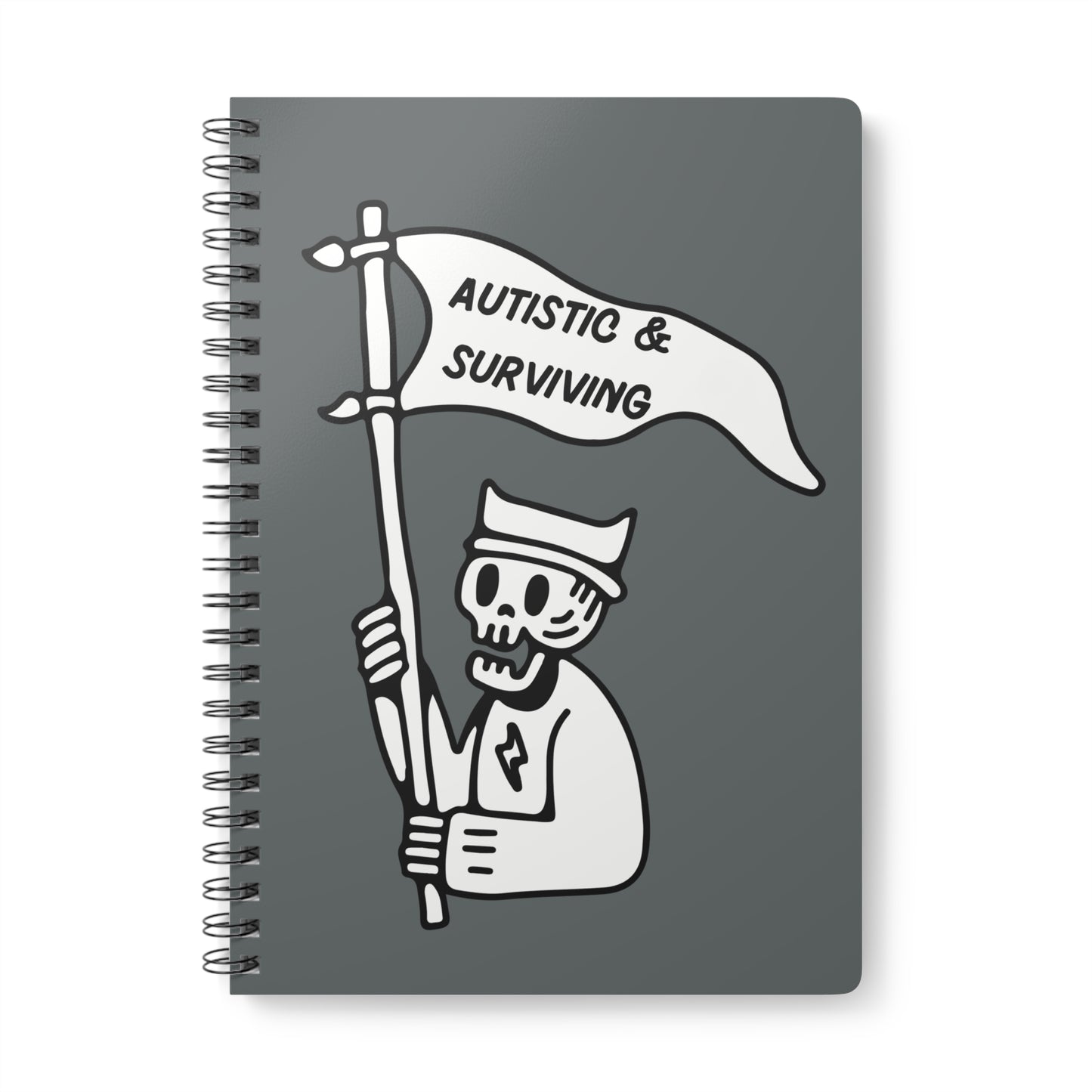 Autistic & Surviving Wirobound Softcover Notebook, A5