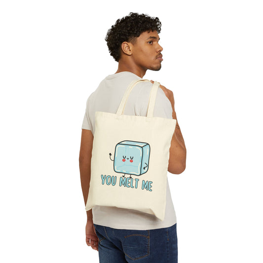 You Melt Me (Ice) Cotton Canvas Tote Bag