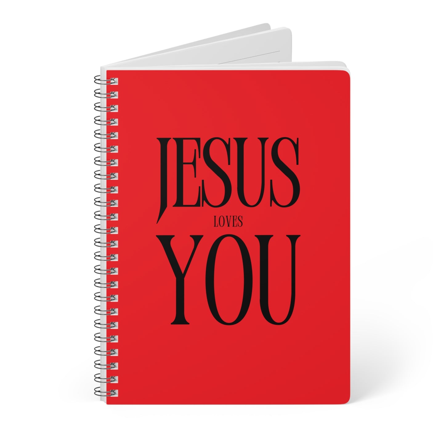 Jesus Loves You (2) Wirobound Softcover Notebook, A5
