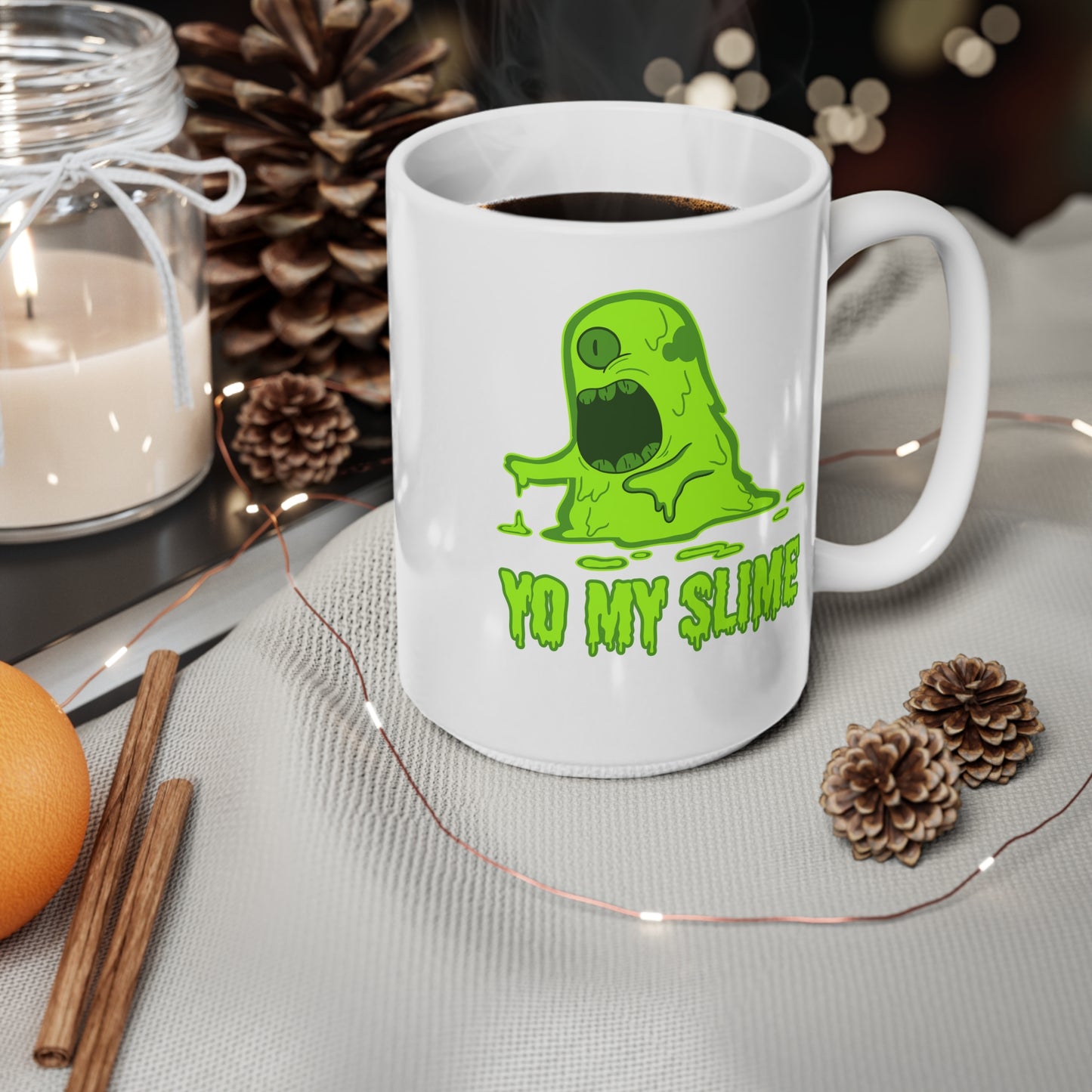 Yo My Slime (1) Ceramic Coffee Cup, 15oz