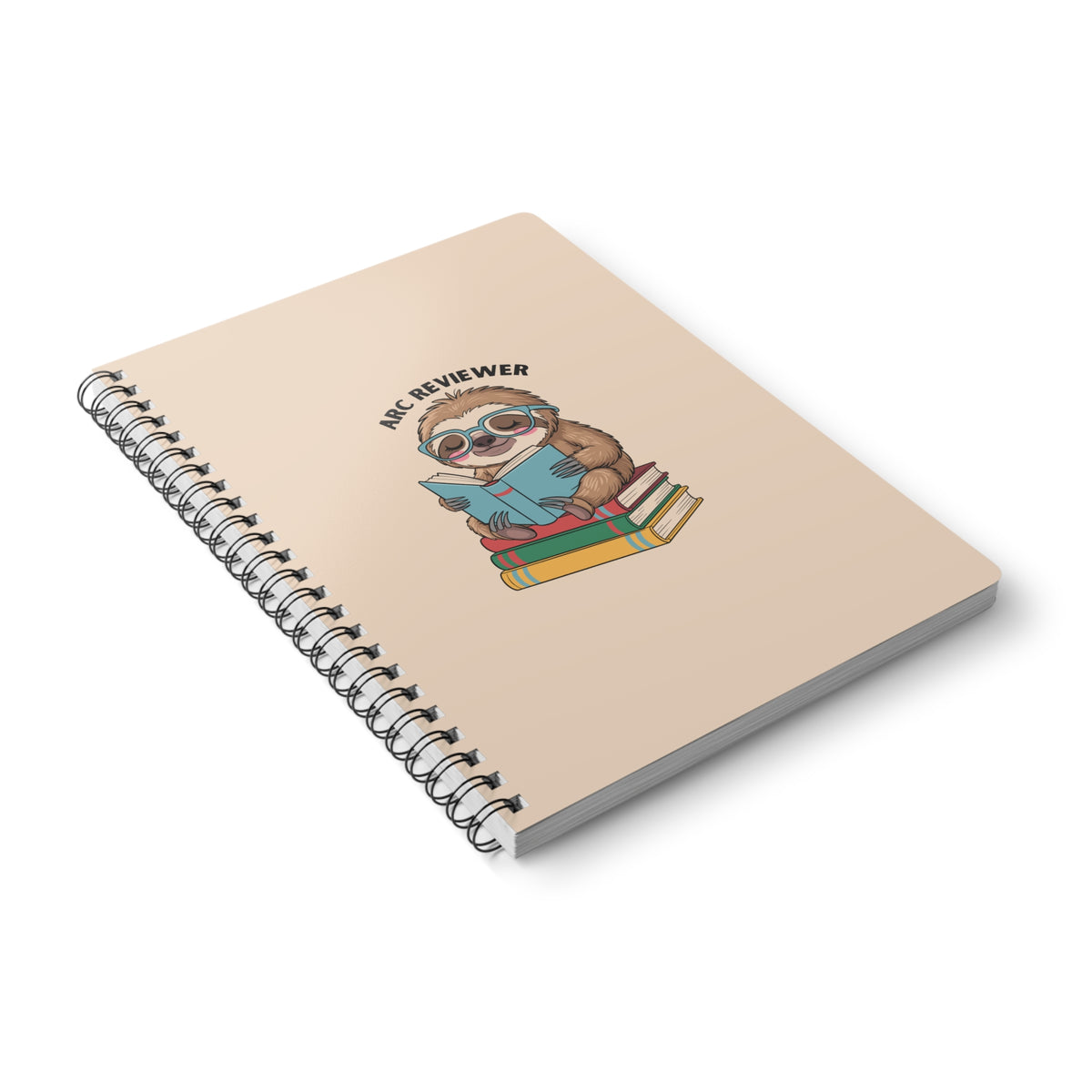 Arc Reviewer (Sloth) Wirobound Softcover Notebook, A5