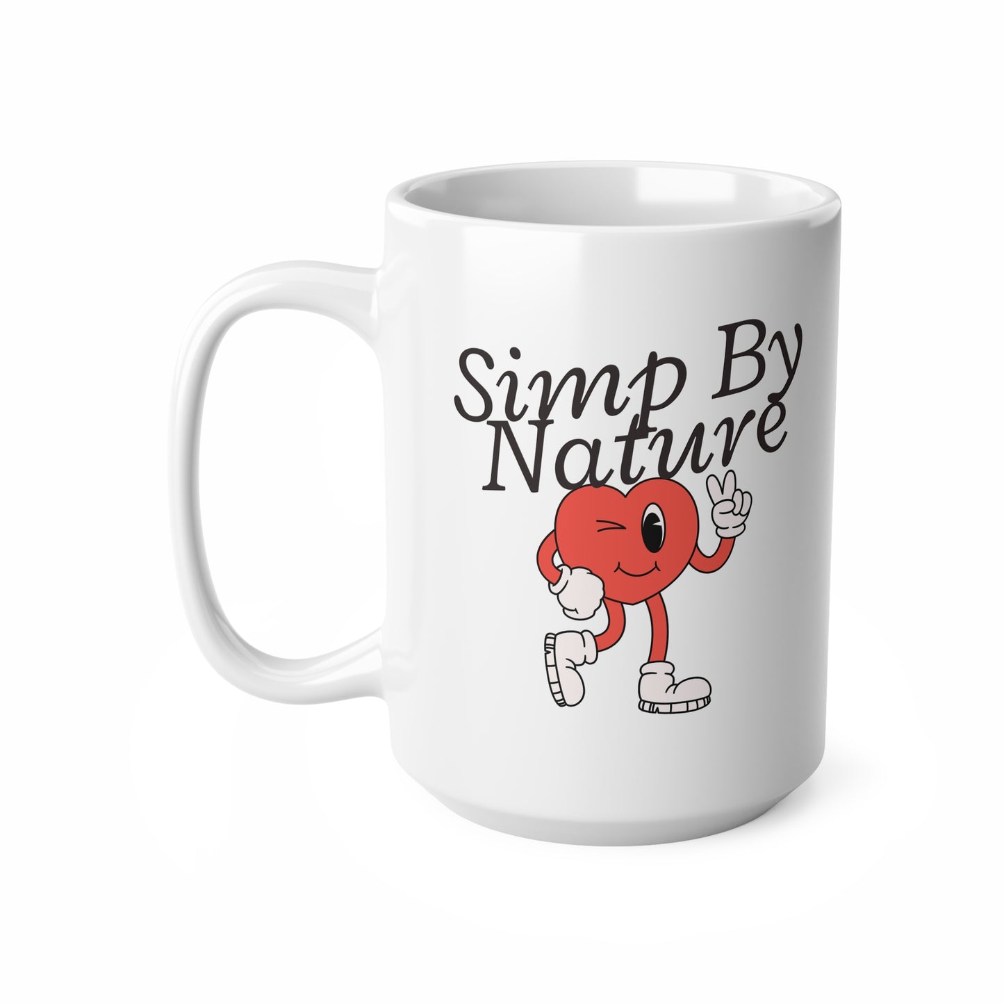 Simp By Nature (1) Ceramic Coffee Cup, 15oz