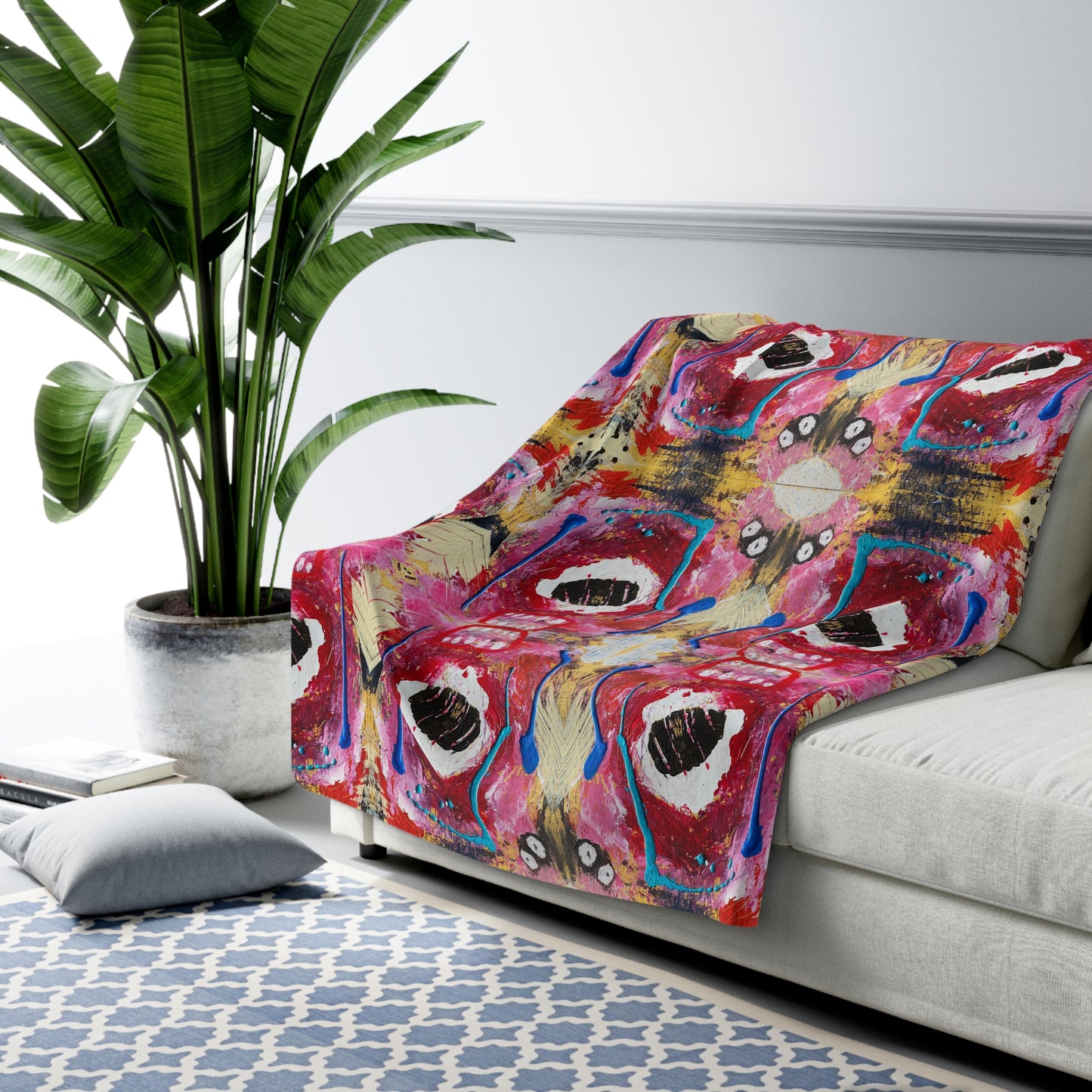 I Sore Sherpa Fleece Blanket