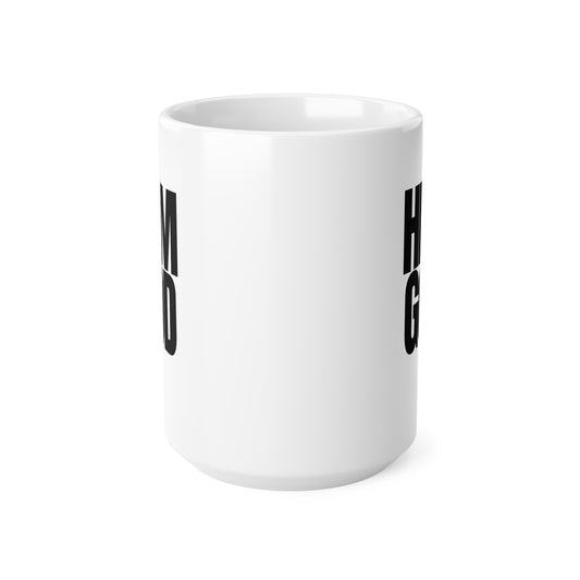 Hi I'm God Ceramic Coffee Cup, 15oz