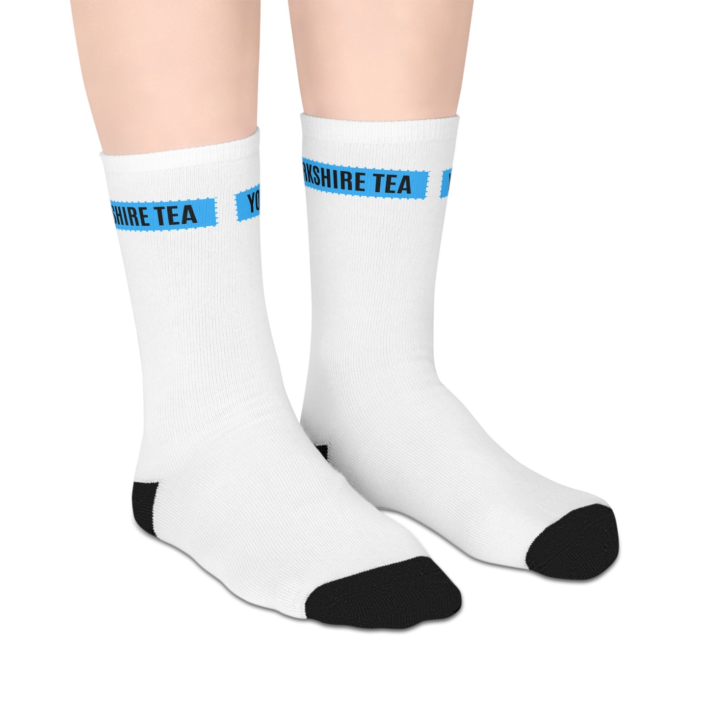 Yorkshire Tea Mid-length Socks (White)