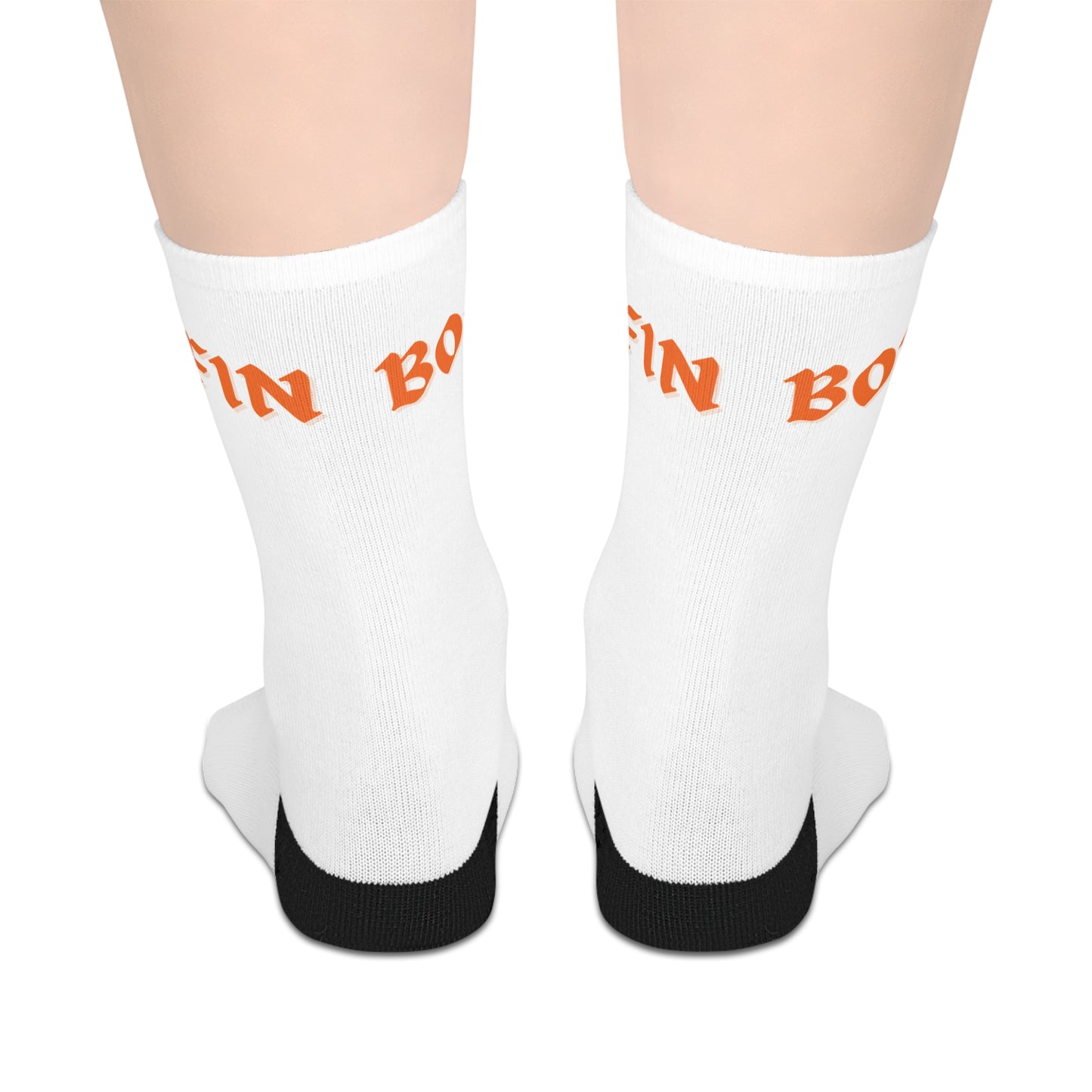 Boffin Mid-length Socks (White)