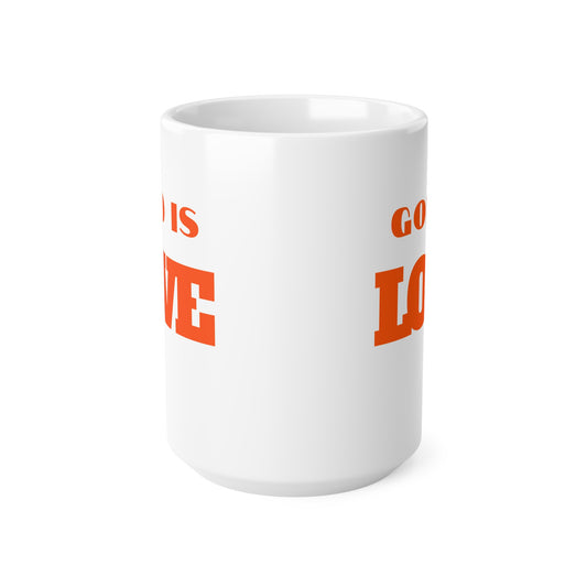 God Is Love (1) Ceramic Coffee Cup, 15oz