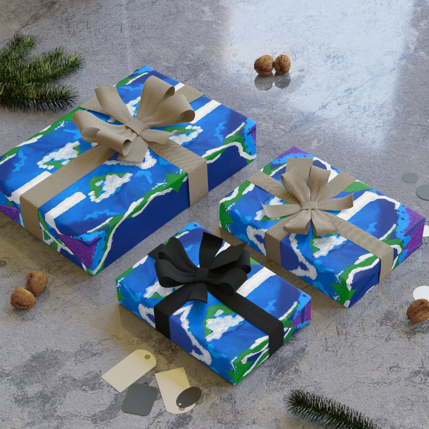 Microscope Invasion Gift Wrapping Paper Rolls, 1pc