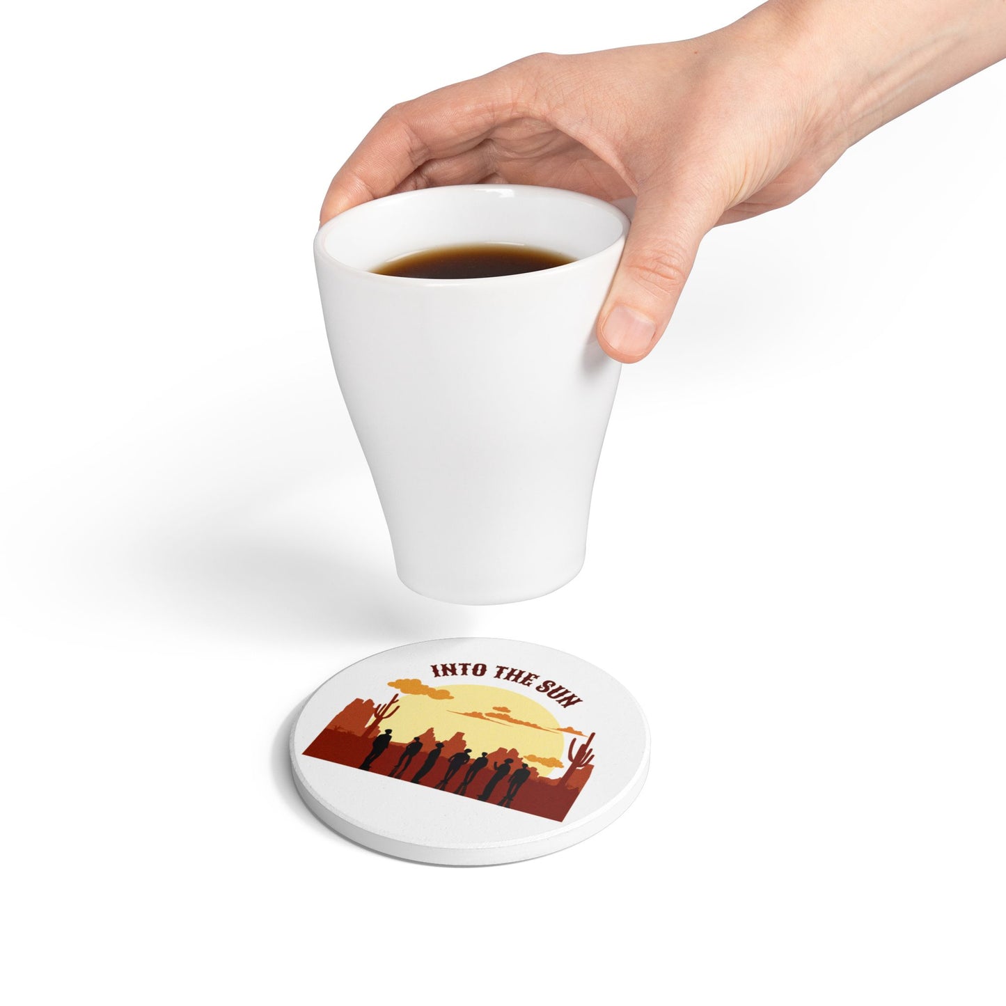 Into The Sun (Horizon) Ceramic Coaster