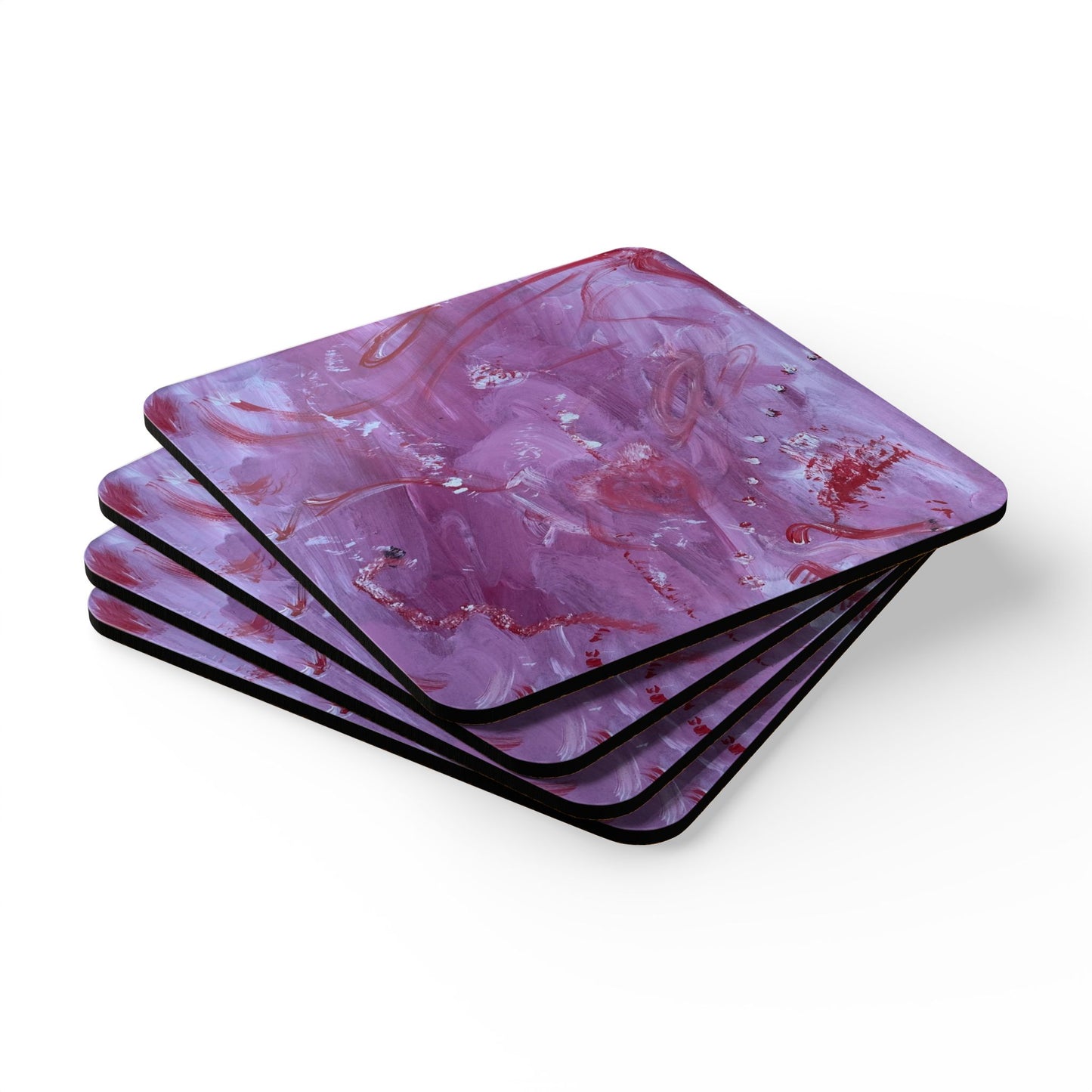 Bloody Romantic Corkwood Coaster Set