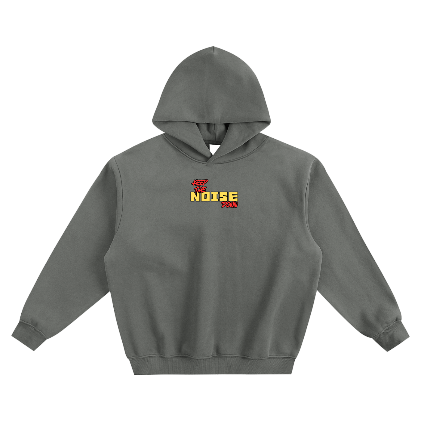 Keep The Noise Down Fleeced Boxy Hoodie